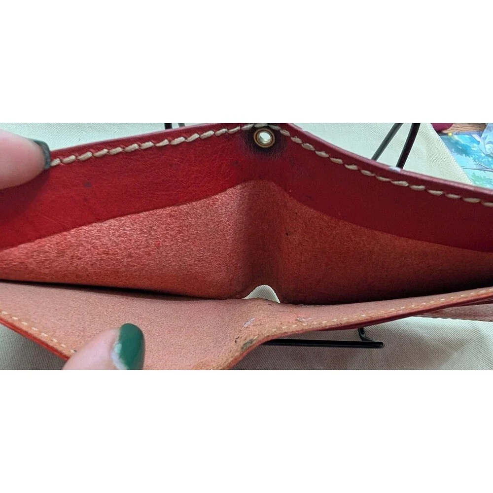 Russet Wallet Red Leather Unisex